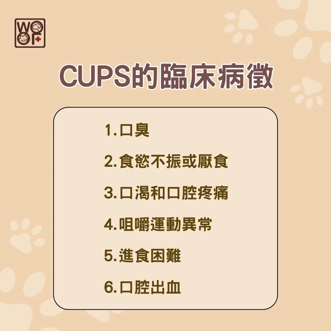 CUPS的臨床病徵